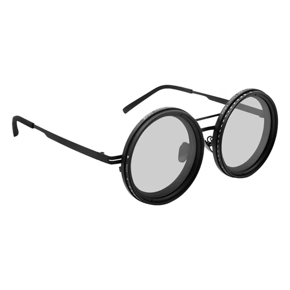 2026 Polarized Round Sunglasses Adjustable Tint ND9 Stepless 1-9 Gears Cycling Glasses For Men Shatterproof Lens Beach Eyewear