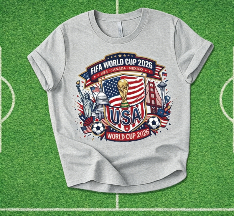 FIFA World Cup 2026 Unisex T-shirt, World Soccer 2026 Shirt