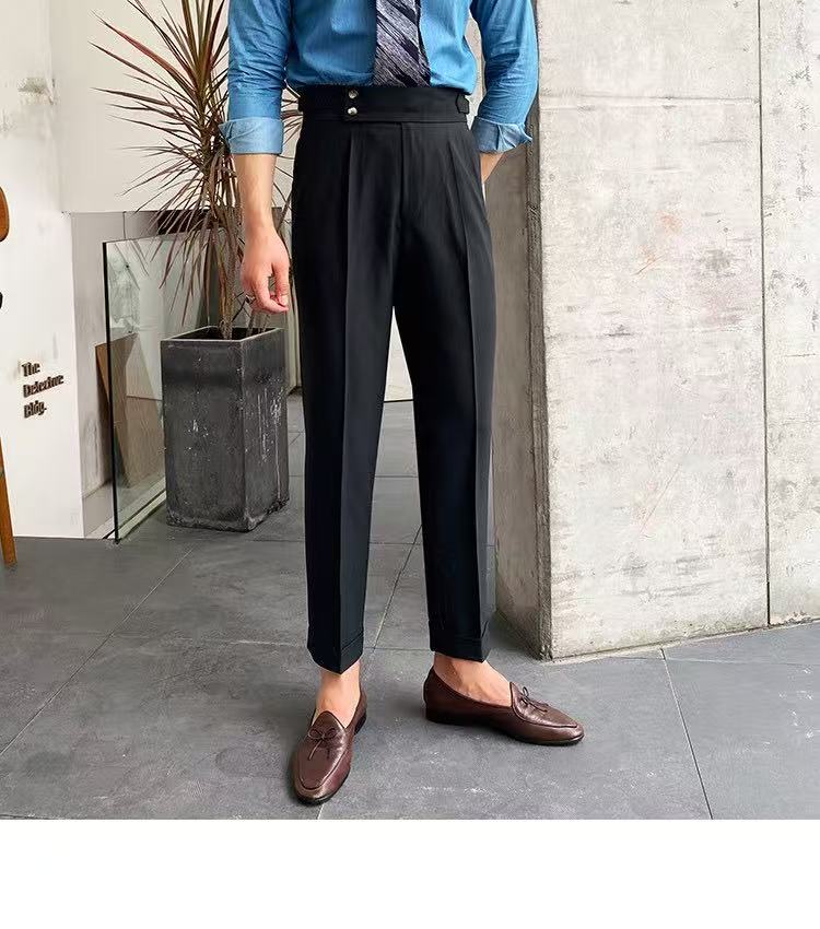 2026 High-Waisted Straight-Leg Casual Trousers