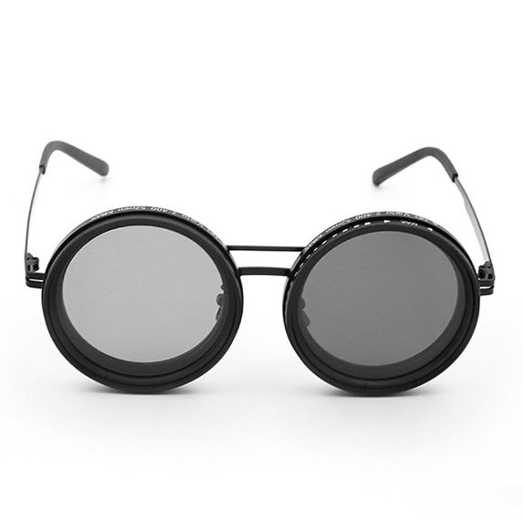 2026 Polarized Round Sunglasses Adjustable Tint ND9 Stepless 1-9 Gears Cycling Glasses For Men Shatterproof Lens Beach Eyewear