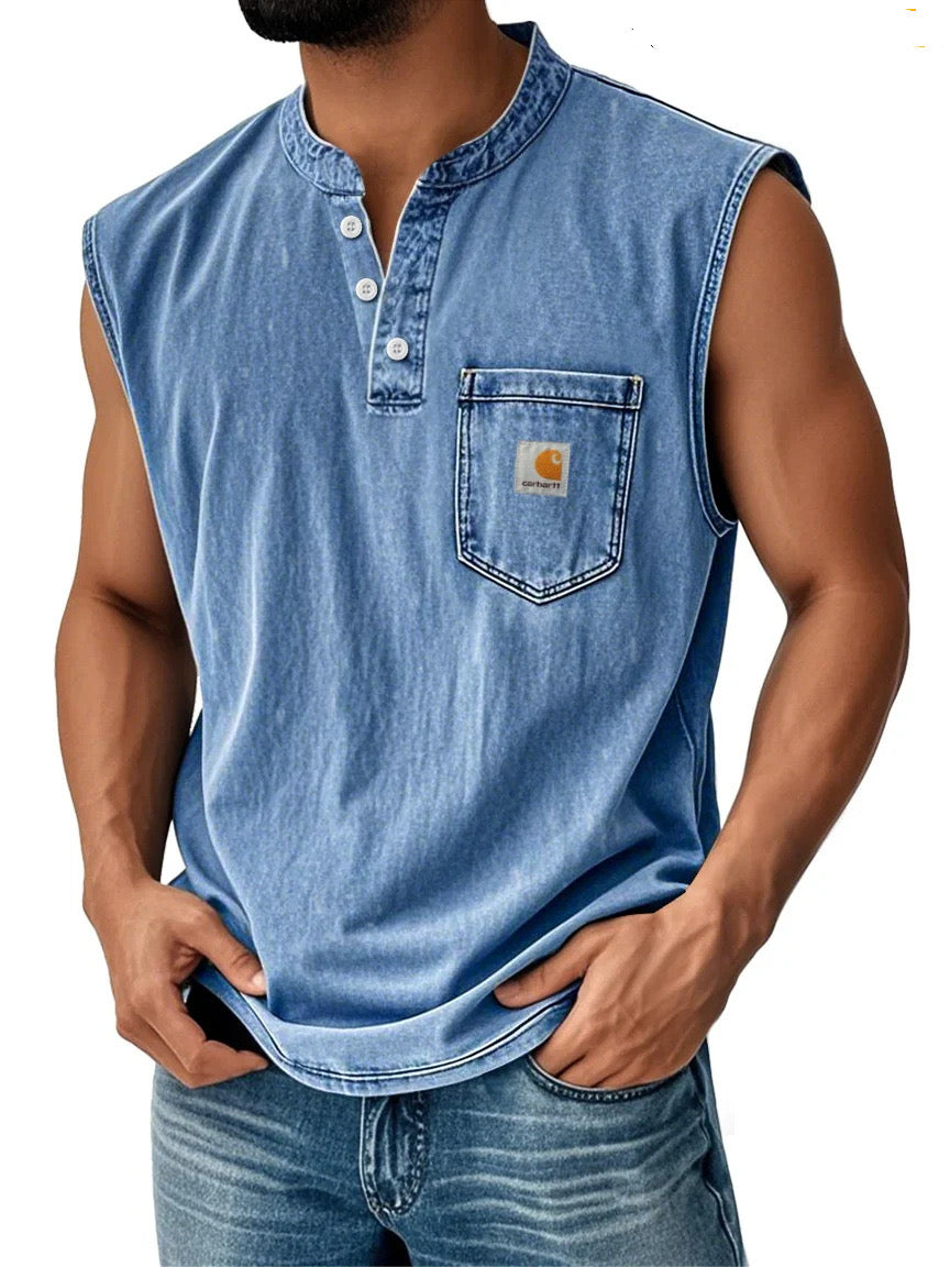 Men's Washed Casual Fashion Vest