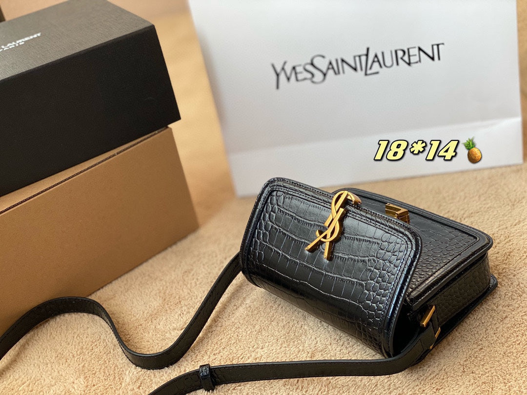 Crocodile print tofu bag