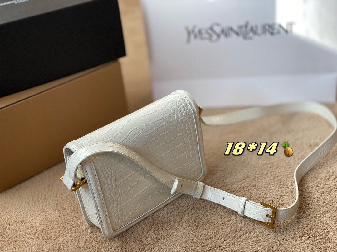 Crocodile print tofu bag