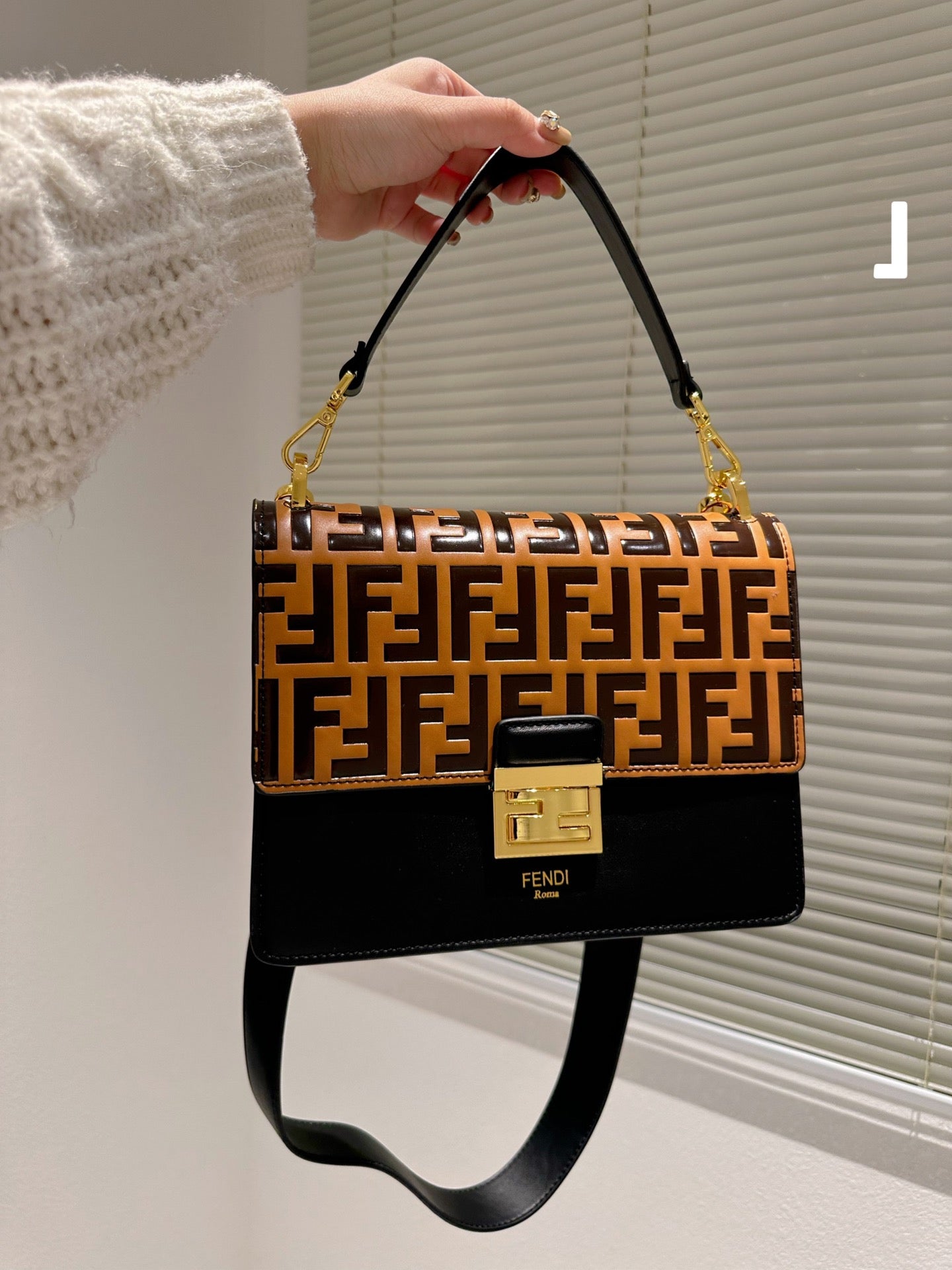 KAN I Series Calfskin Shoulder Crossbody Bag