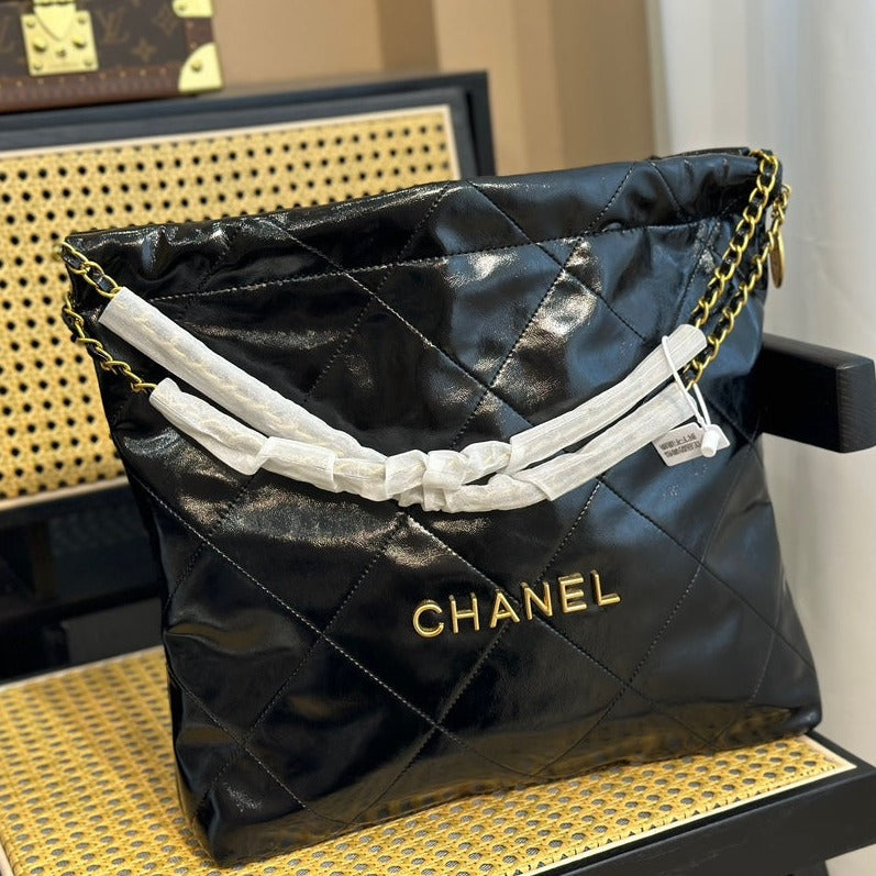 Genuine leather small fragrant wind chain bag