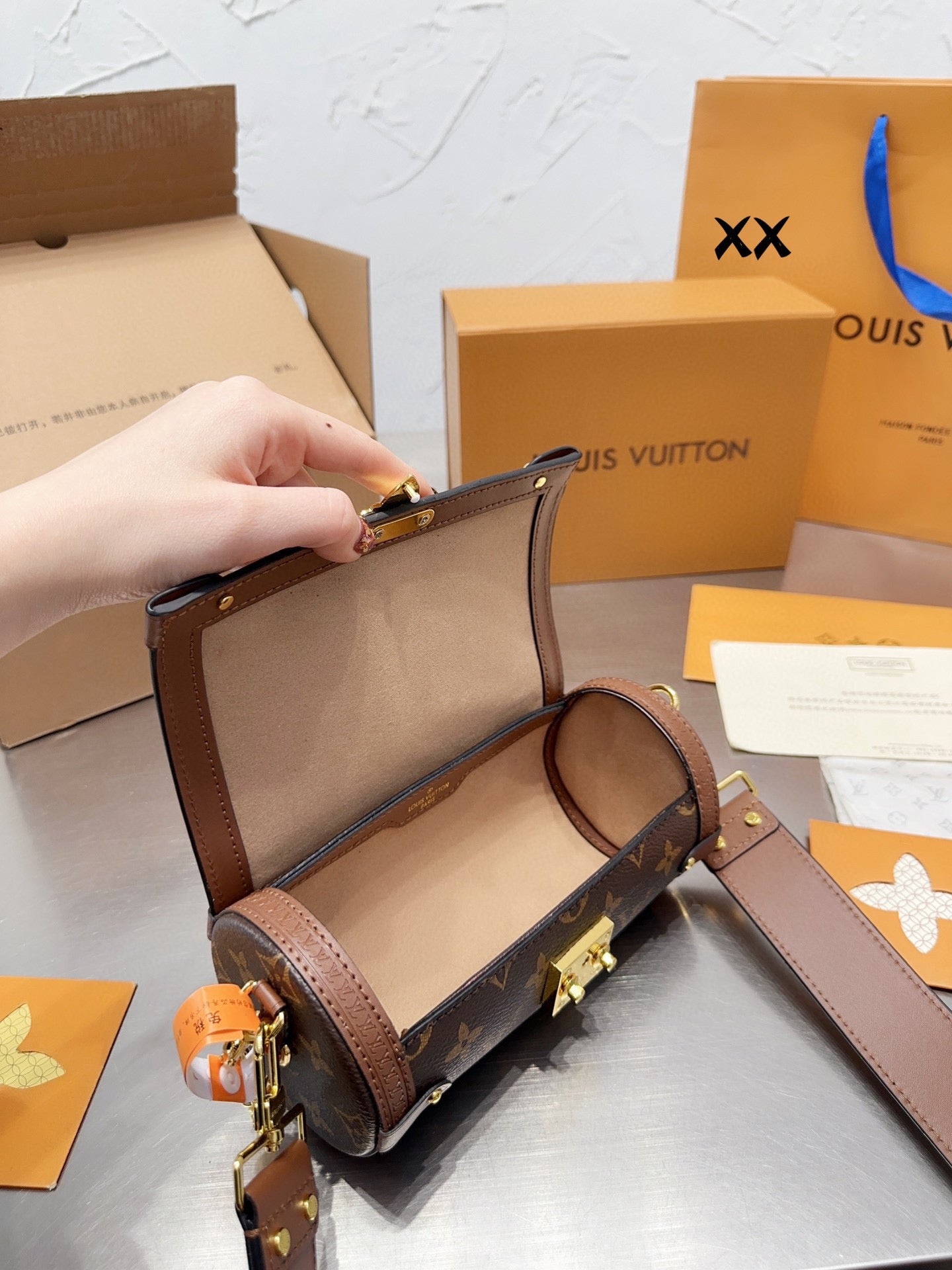 23 years new water wave pattern crossbody bag