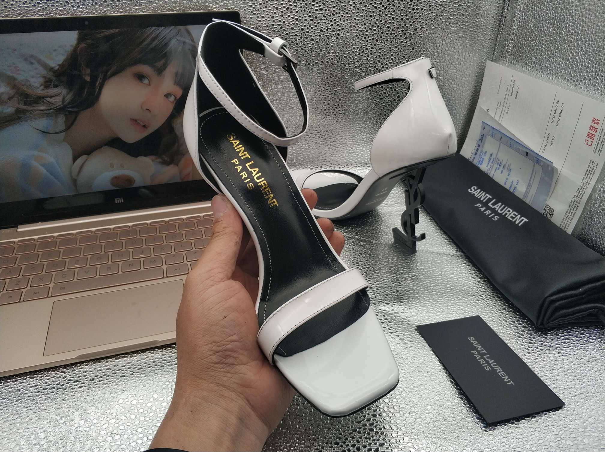 YS*   sexy monogrammed heels