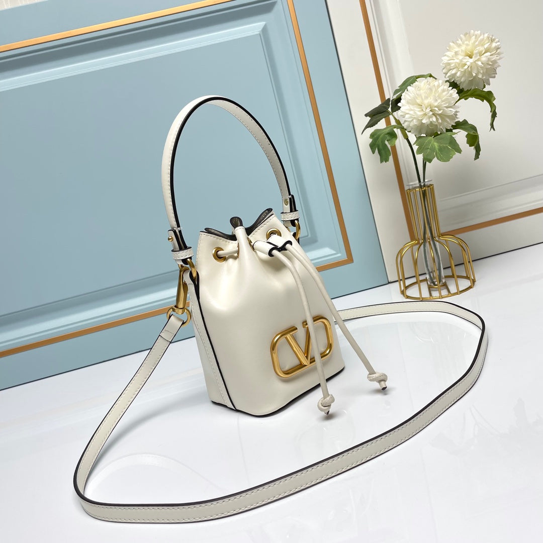 VAL* soft lambskin mini bucket bag