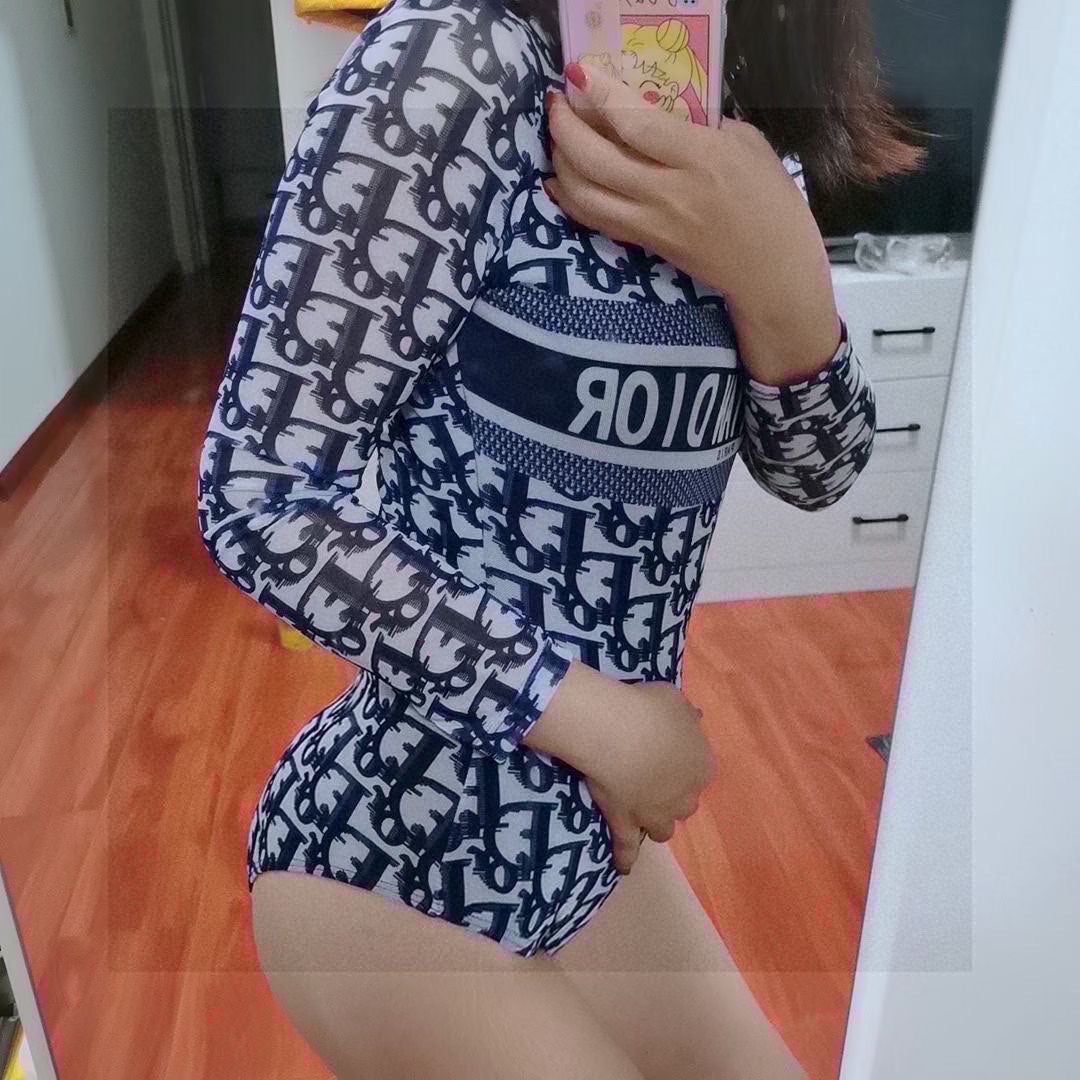 DIO* gauze one-piece swimsuit