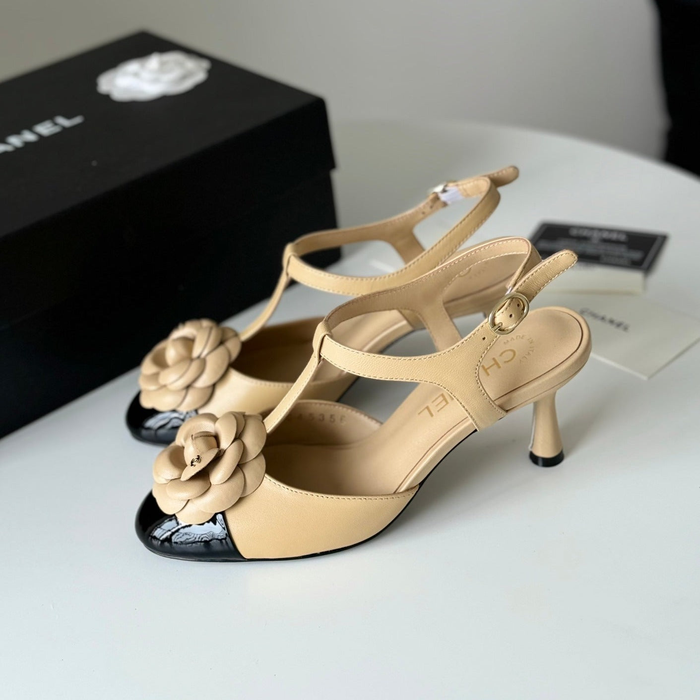 CHANE* 24 new camellia high heels 1:1 VIP
