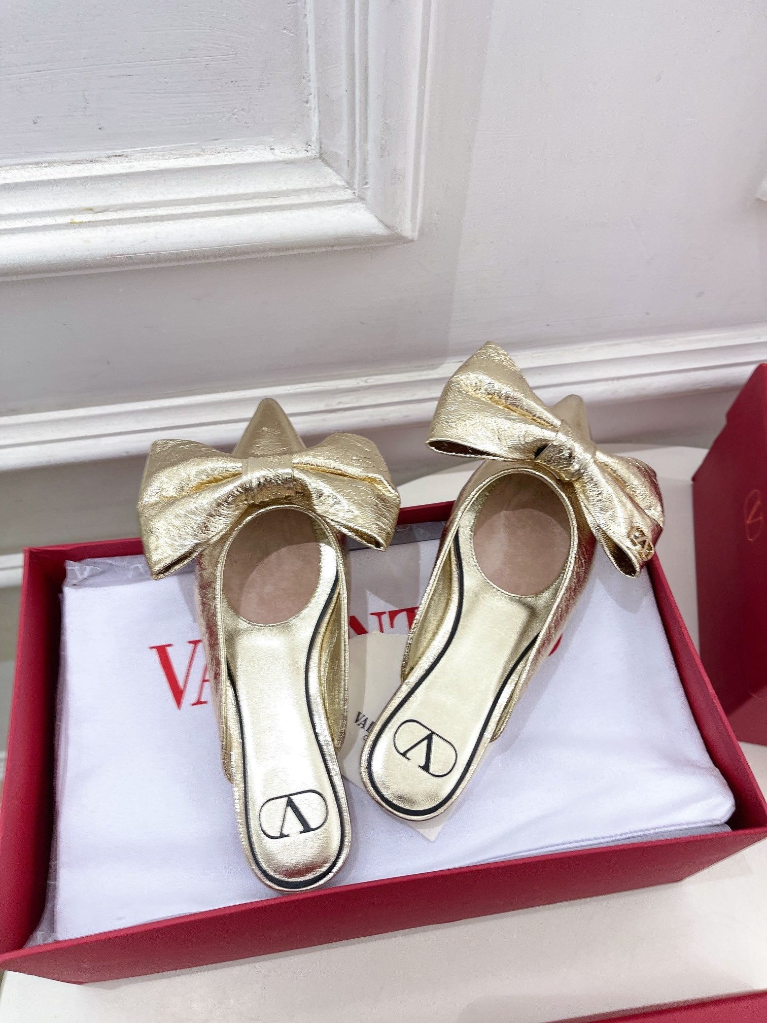 Valenti* 24 new pointed toe bow mules 1:1 VIP