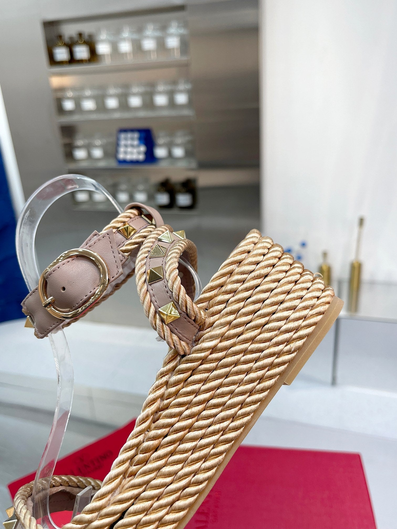 Valenti* wicker hemp rope braided wedge sandals 1:1 VIP