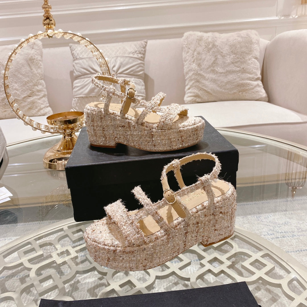 CHAN* 24 new summer high heel sandals 1:1 VIP