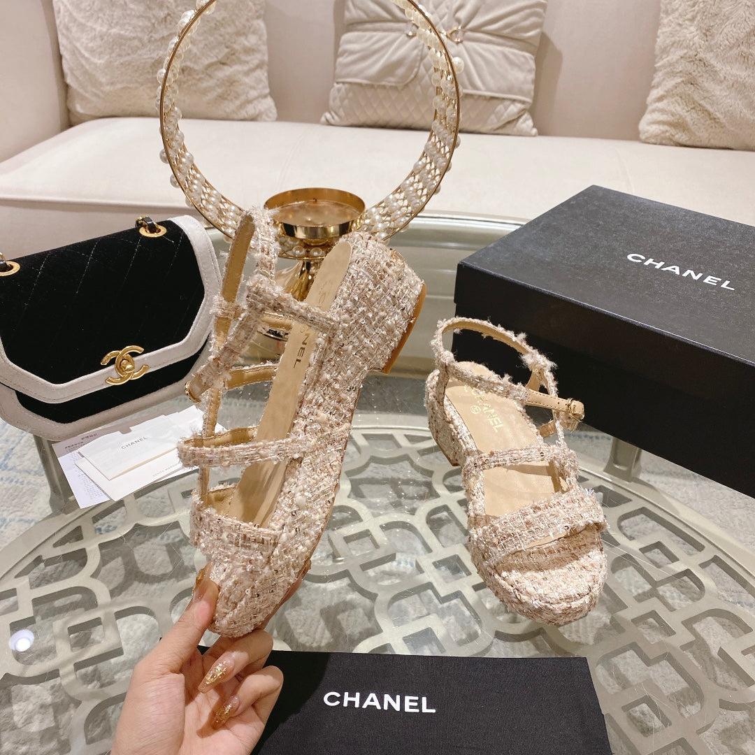 CHAN* 24 new summer high heel sandals 1:1 VIP