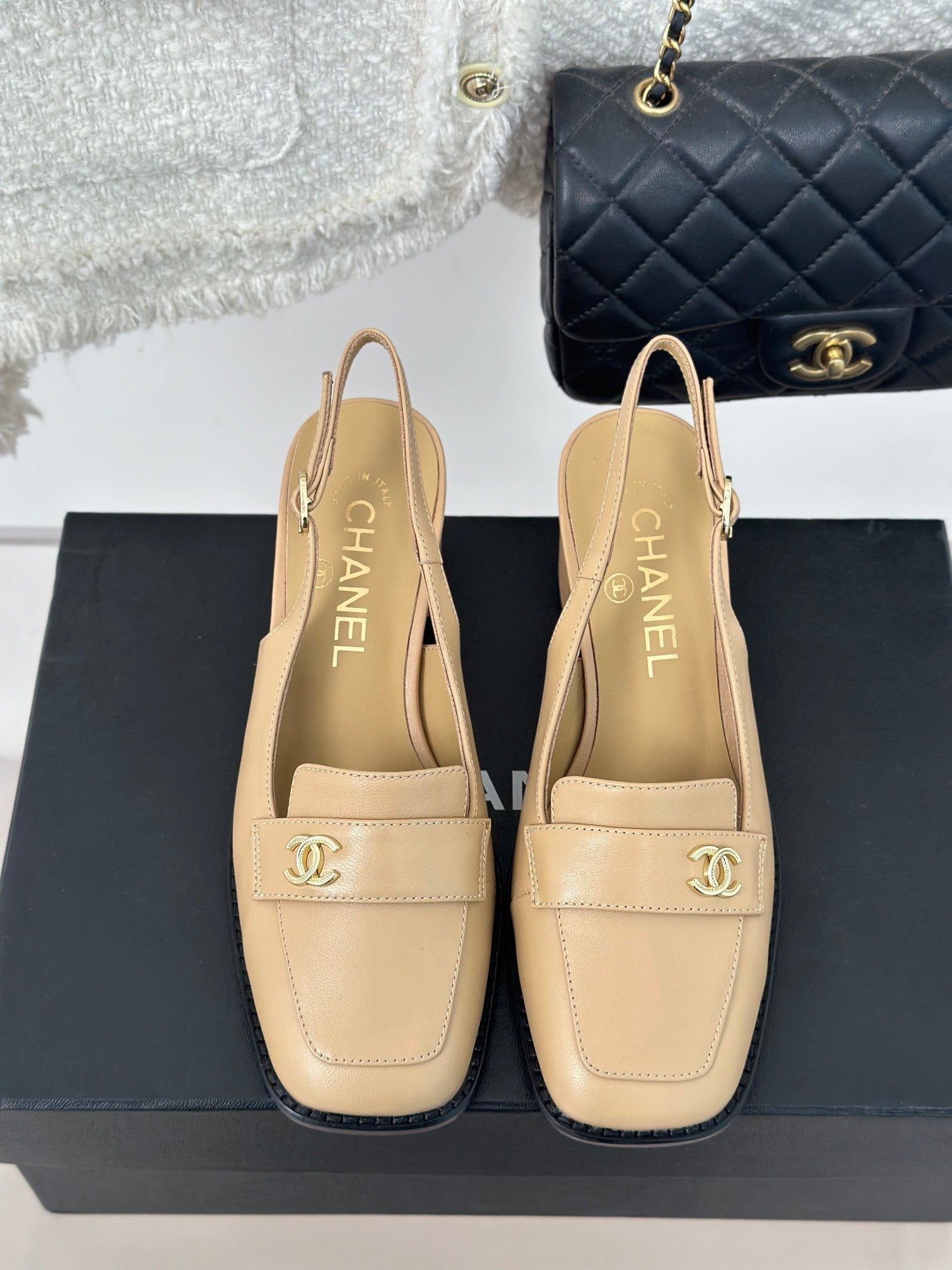 CHA* 24 new thick heel sandals 1:1 VIP