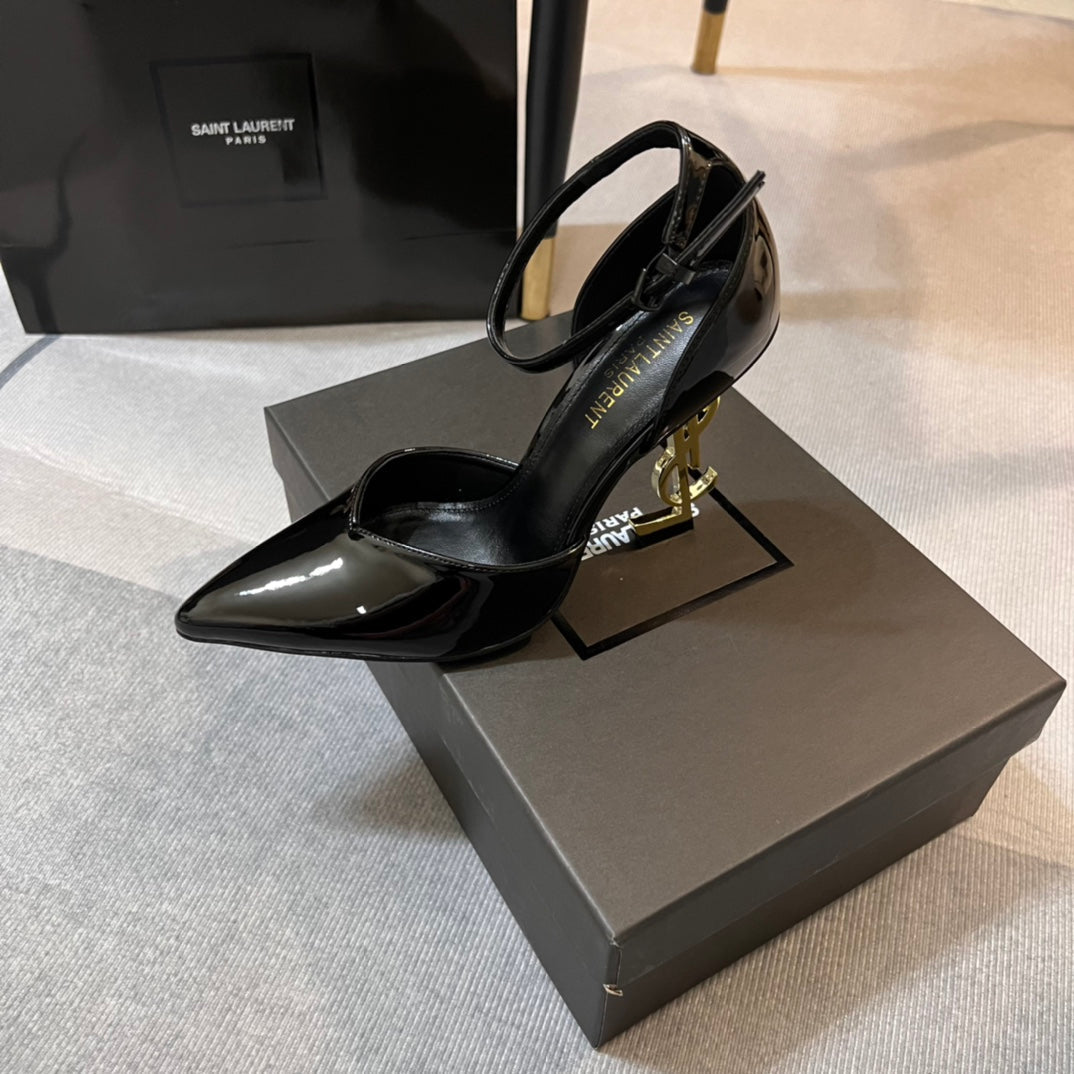 YSL* 24 new pointed toe high heel sandals