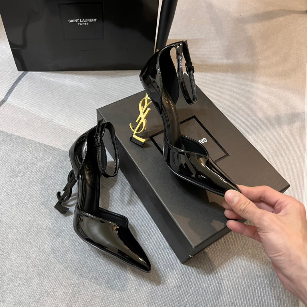 YSL* 24 new pointed toe high heel sandals