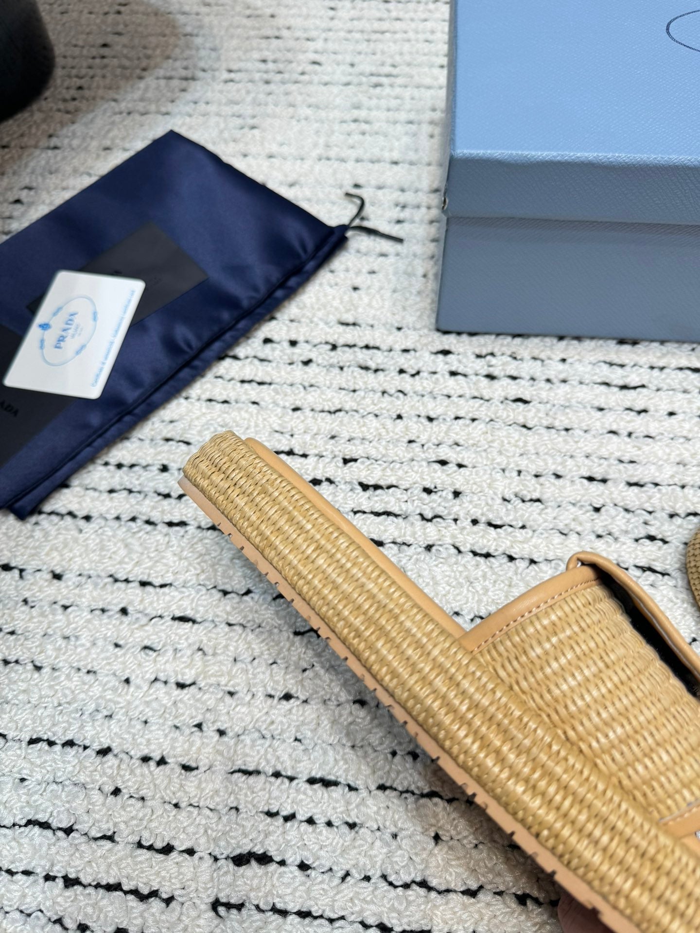 PRA* 24 New Straw Shoes Slippers 1:1 VIP