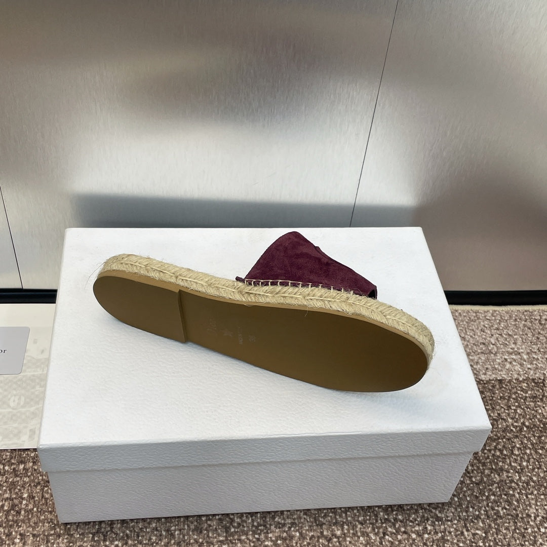 DIO* 24 new CD pig nose woven fisherman shoes