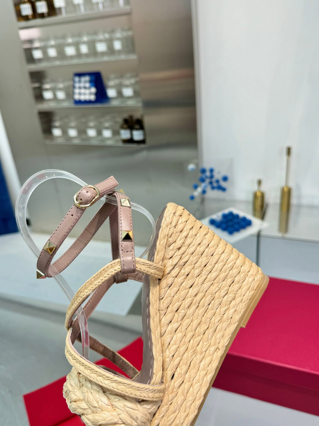 Valenti* 24 new raffia hollow heel sandals  1:1 VIP