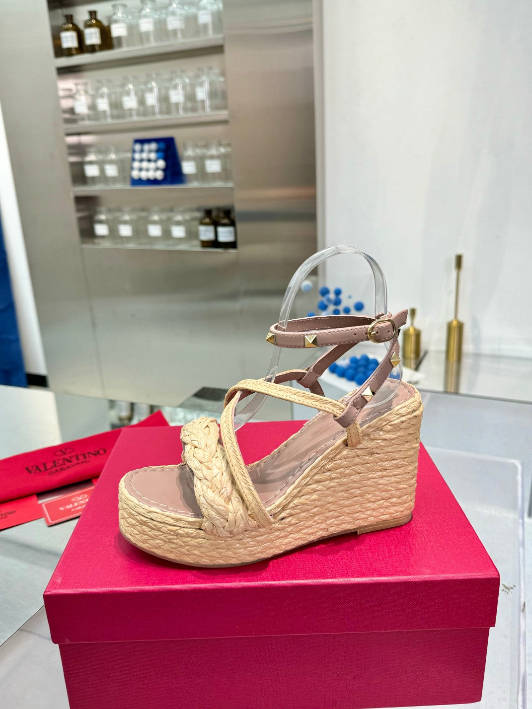 Valenti* 24 new raffia hollow heel sandals  1:1 VIP