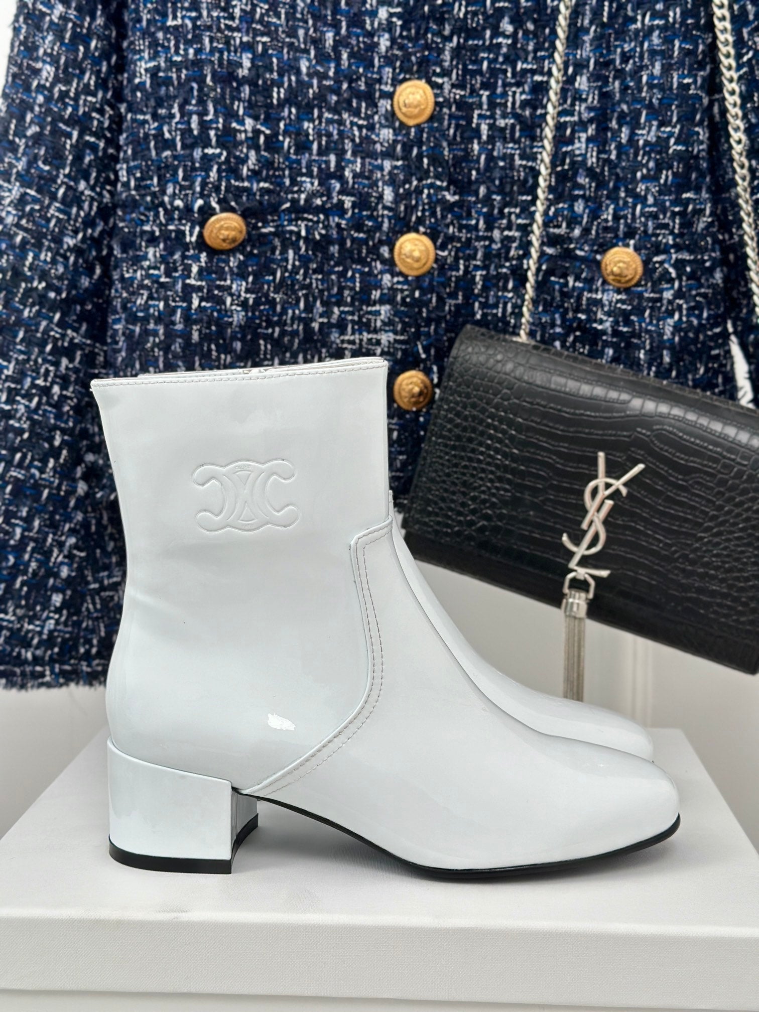 CELIN* 24SS thick heel boots 1:1 VIP