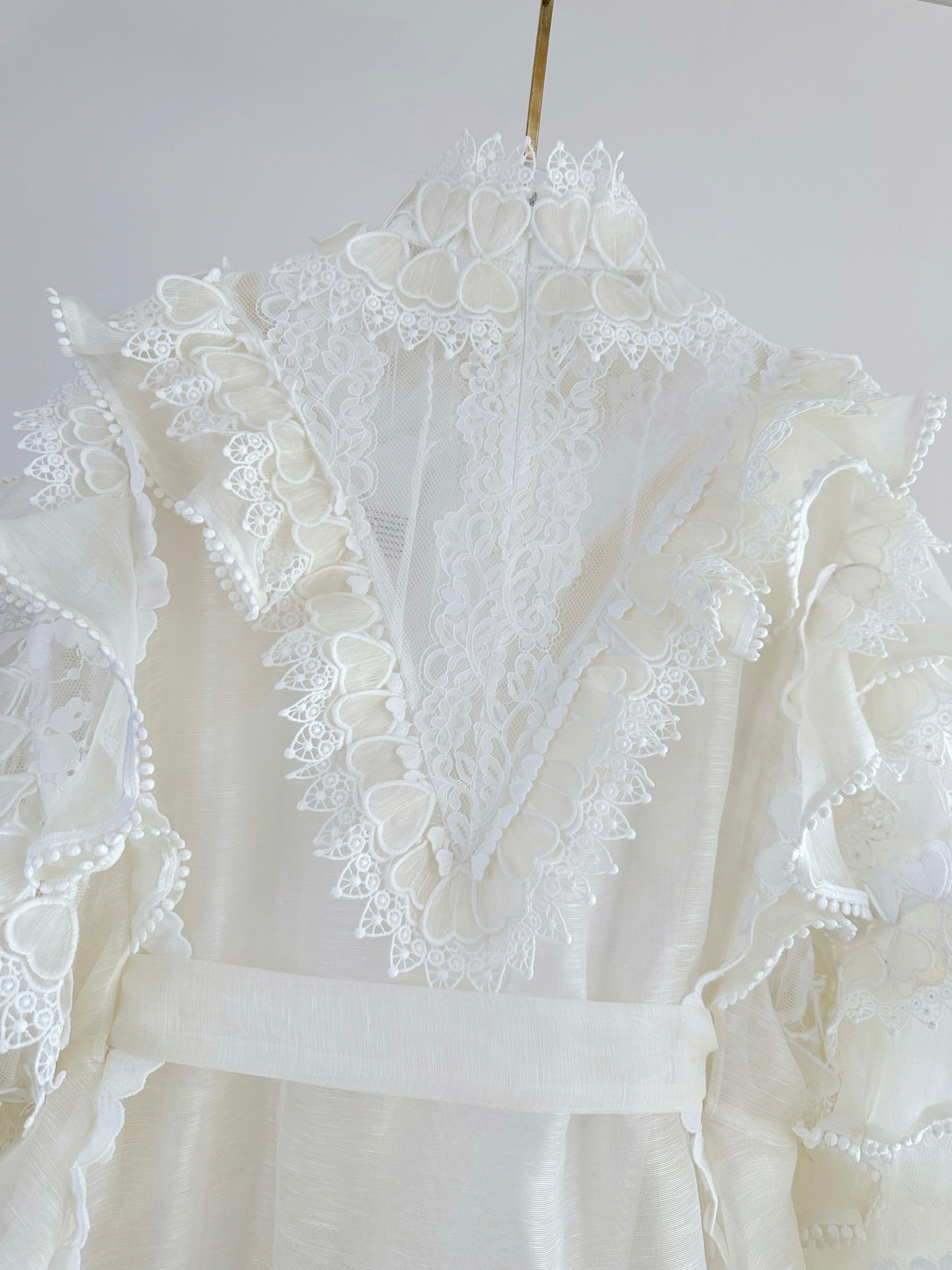 ZIMMERM* 25SS Heart-Shaped Long Sleeve Dress 1:1