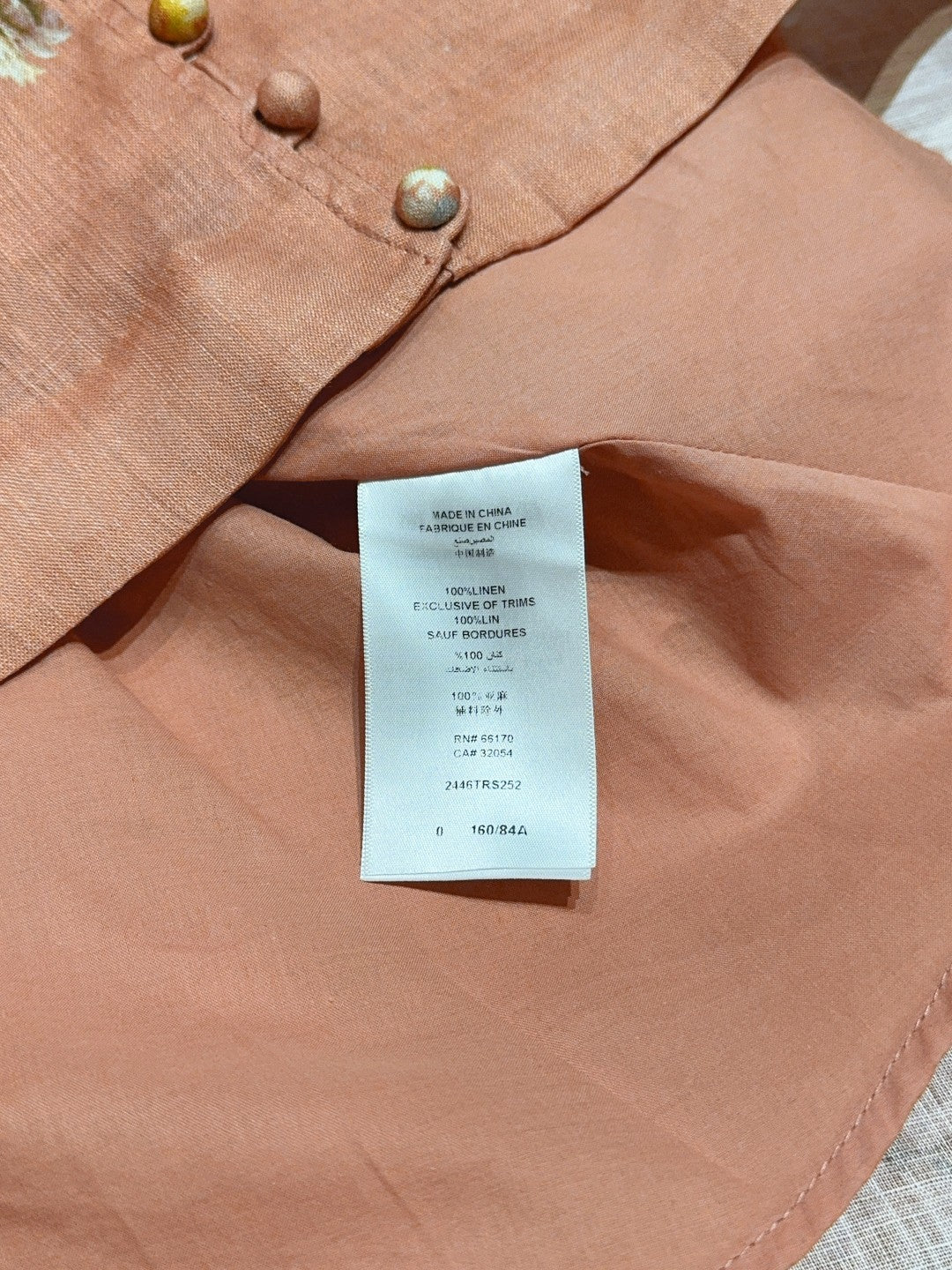 ZIMMERM* Deep V-neck long-sleeved dress