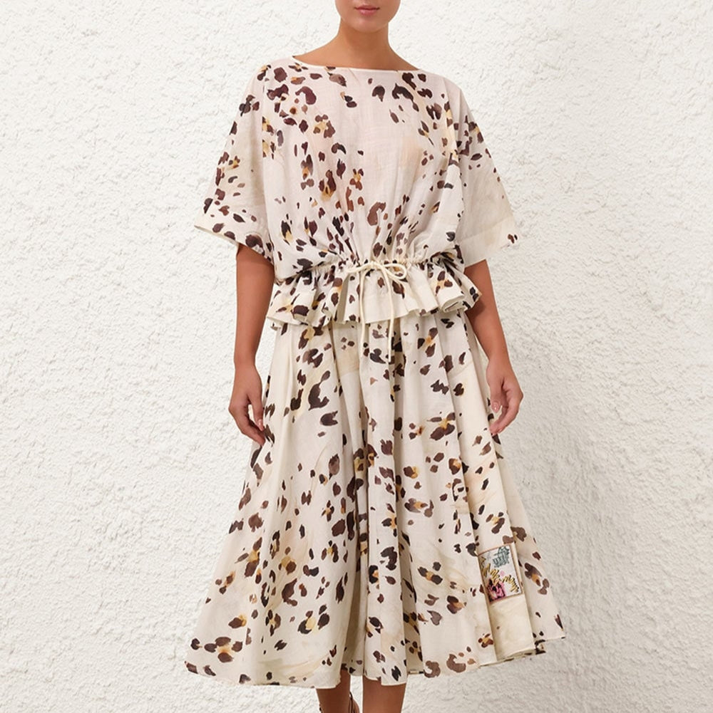 ZIMMERM* LEOPARD PRINT LOUNGE SET