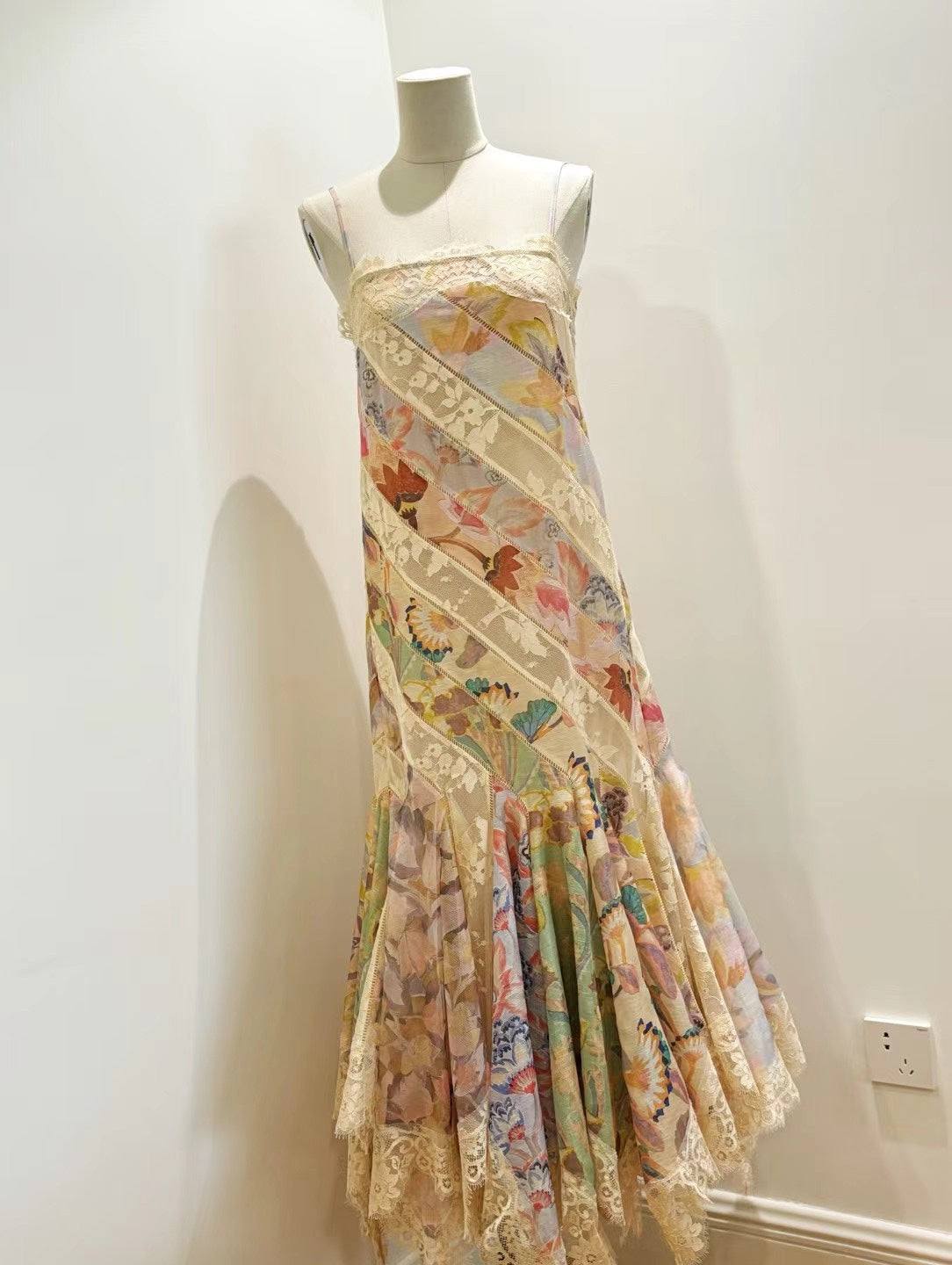 ZIMMERM* Silk and linen lace dress 1:1