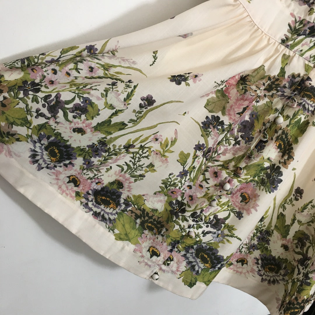 ZIMMERM*Flower print V-neck waist dress