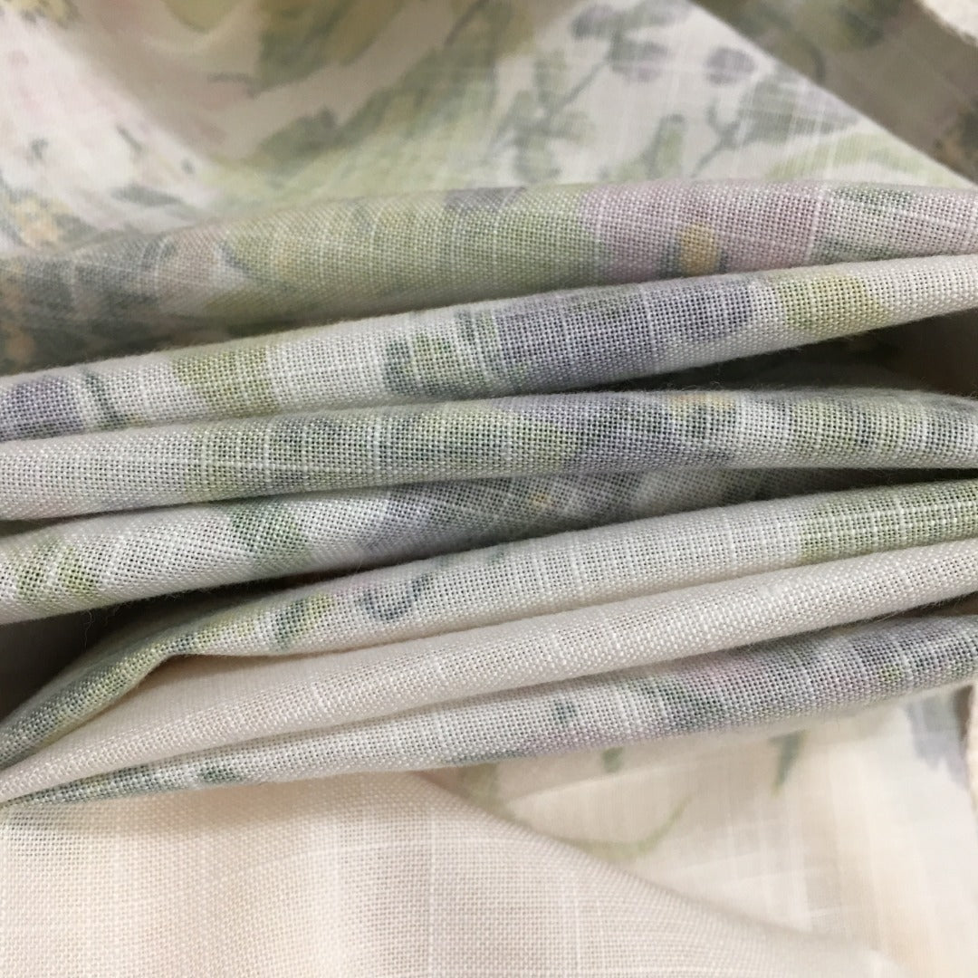 ZIMMERM* Flower Print V-Neck Waist Long Dress