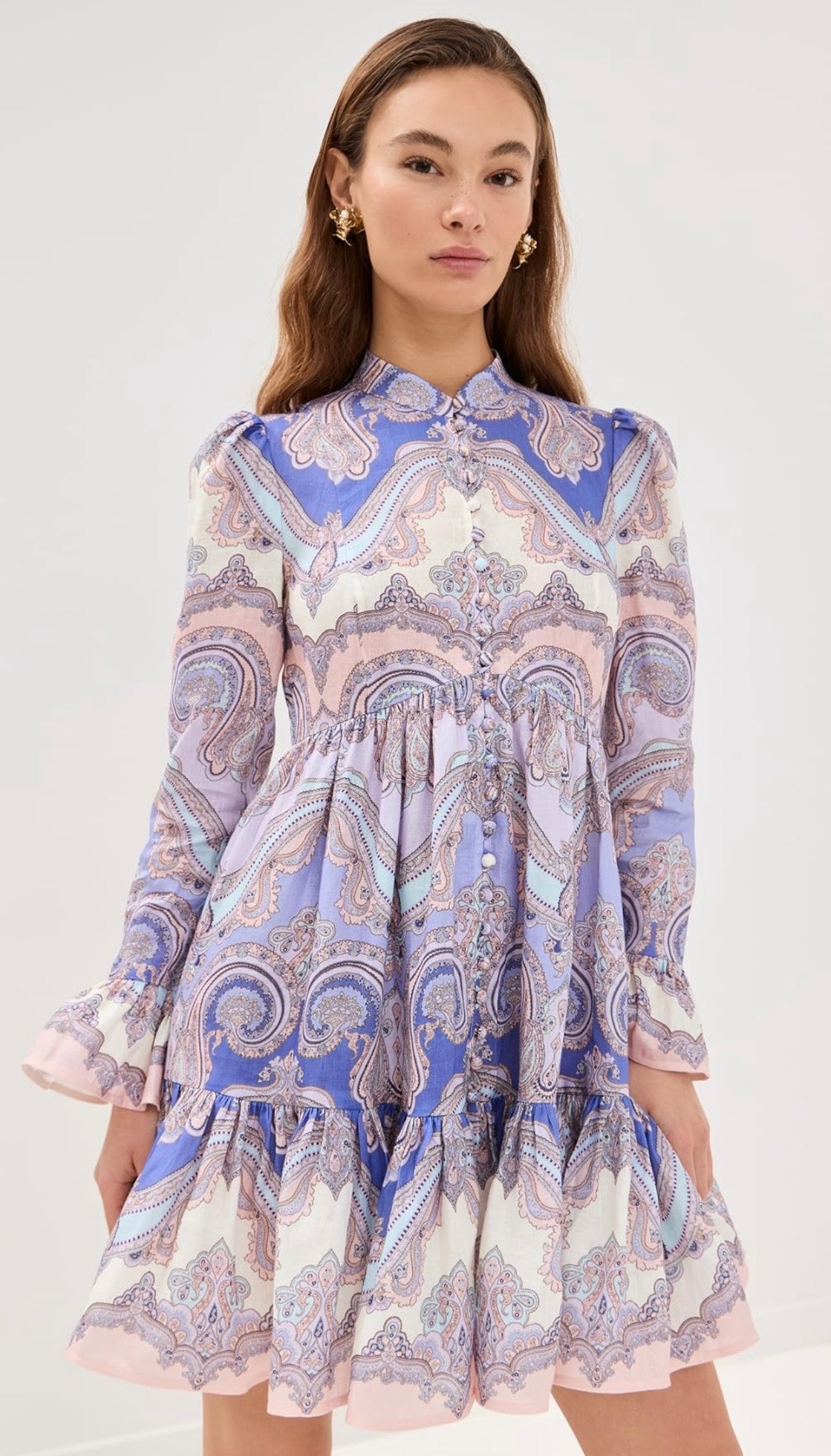 ZIMMERM* 25SS Button Midi Skirt