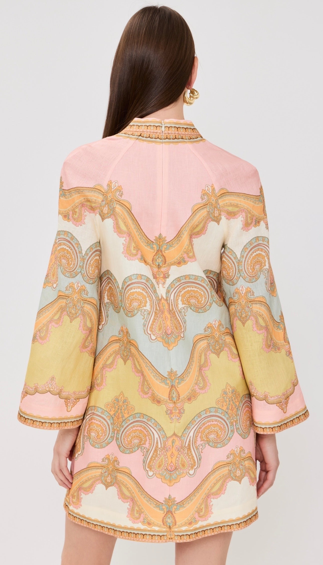 ZIMMERM* 25SS V-neck midi skirt