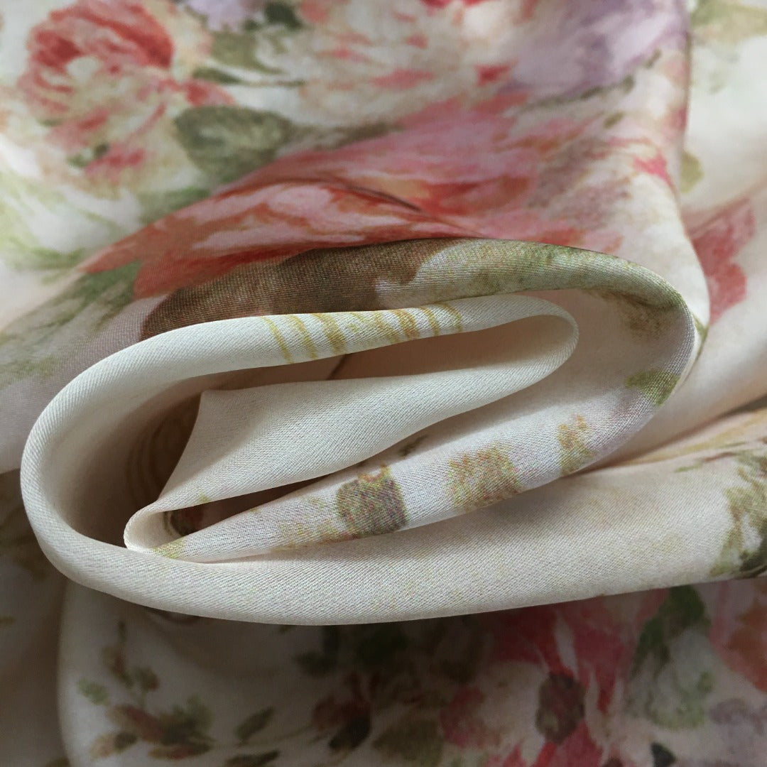 ZIM* Flower Print Short Sleeve Shirt + Drawstring High Waist Wide Leg Pants