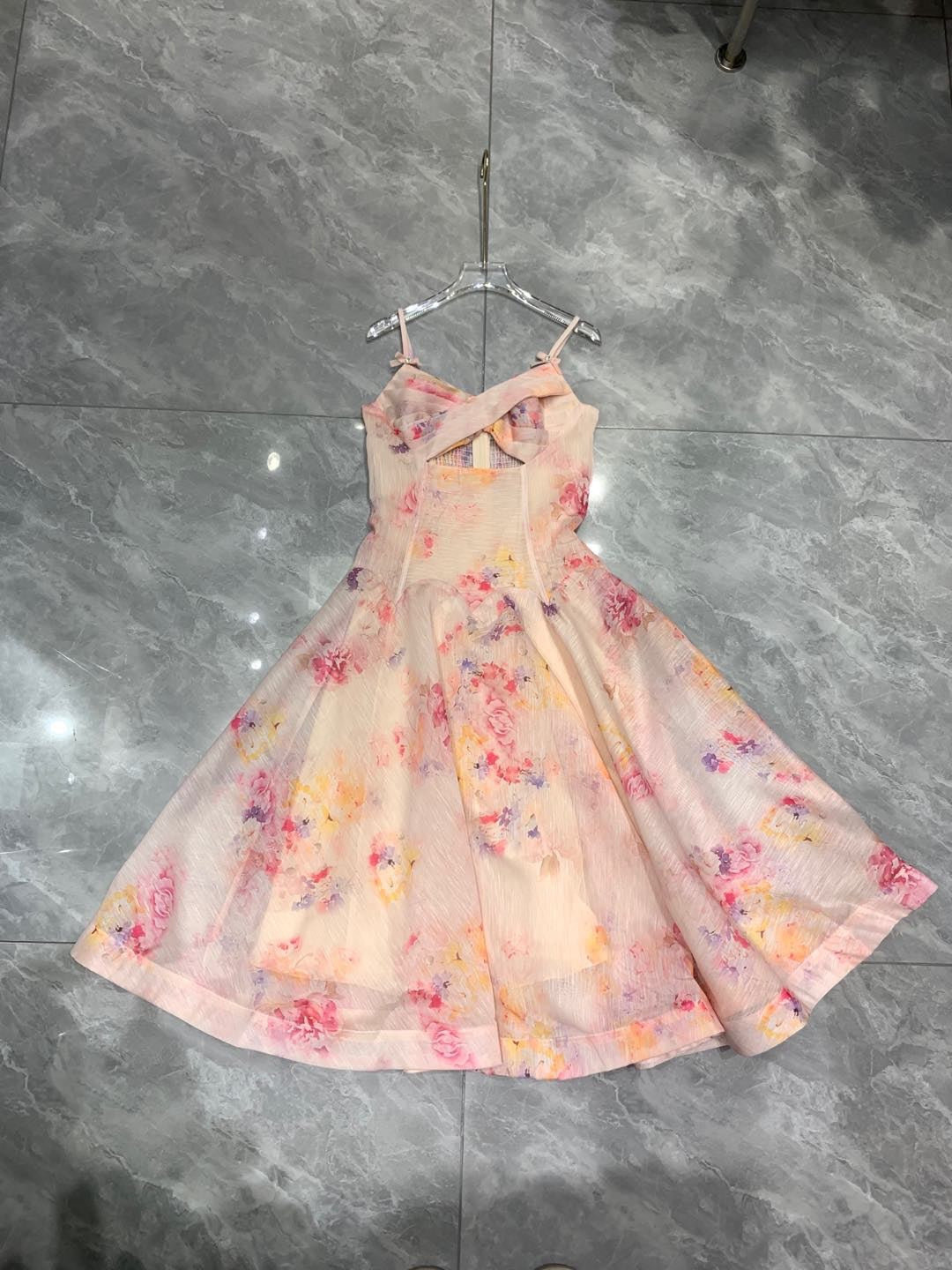 ZIM*Sling Cross V-neck Dress