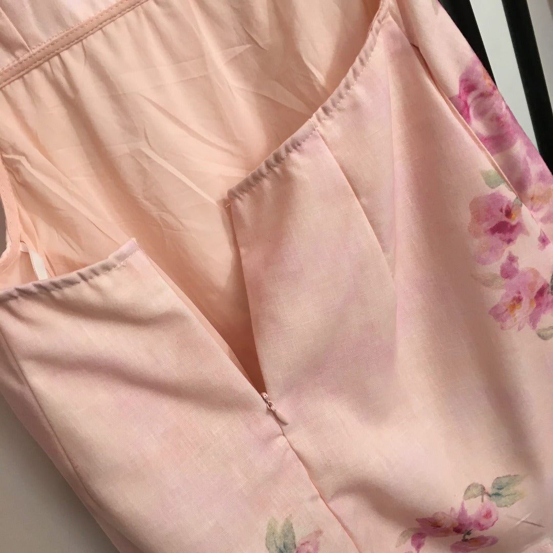 ZIM*Flower Print Butterfly Dress