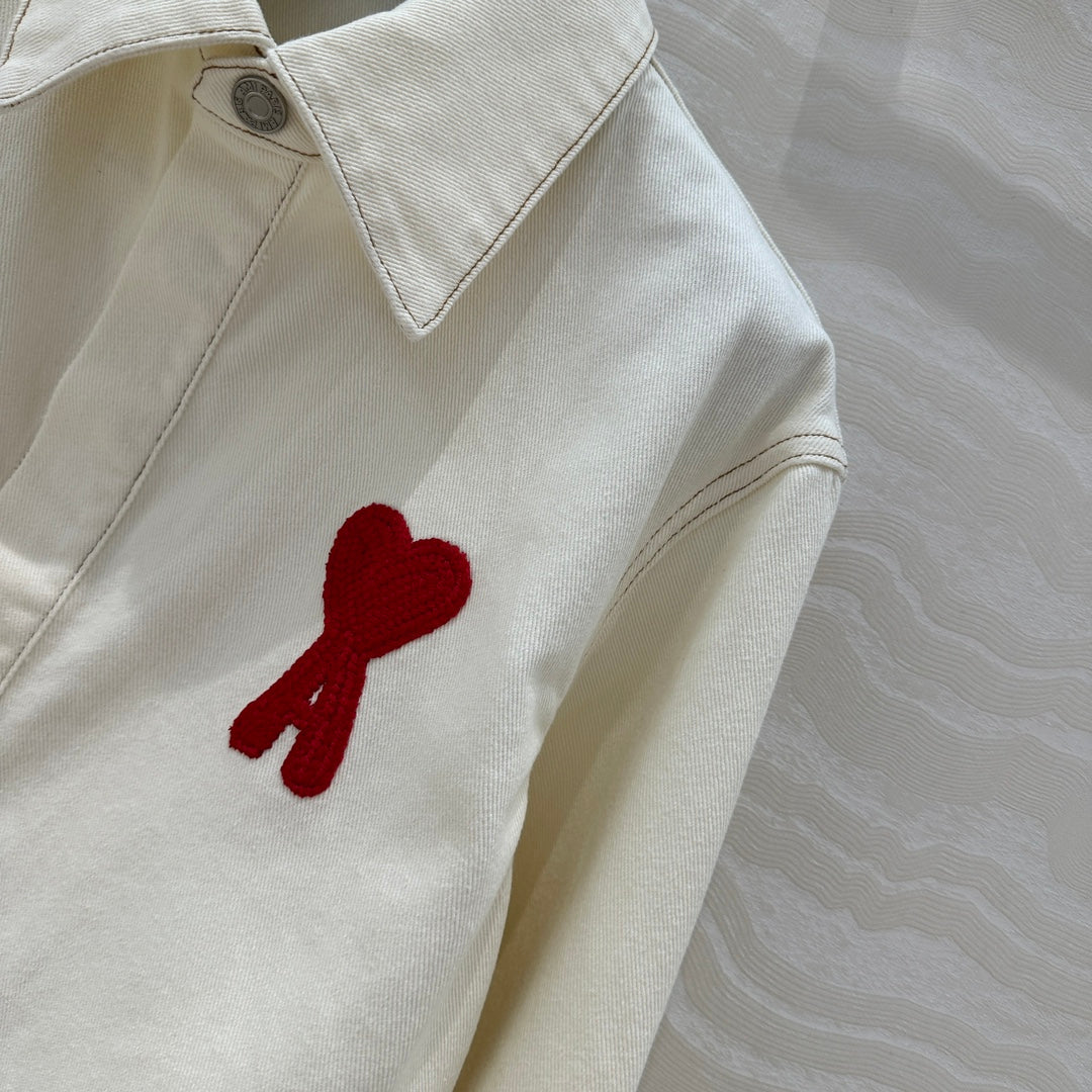 AMI* Washed Denim Shirt