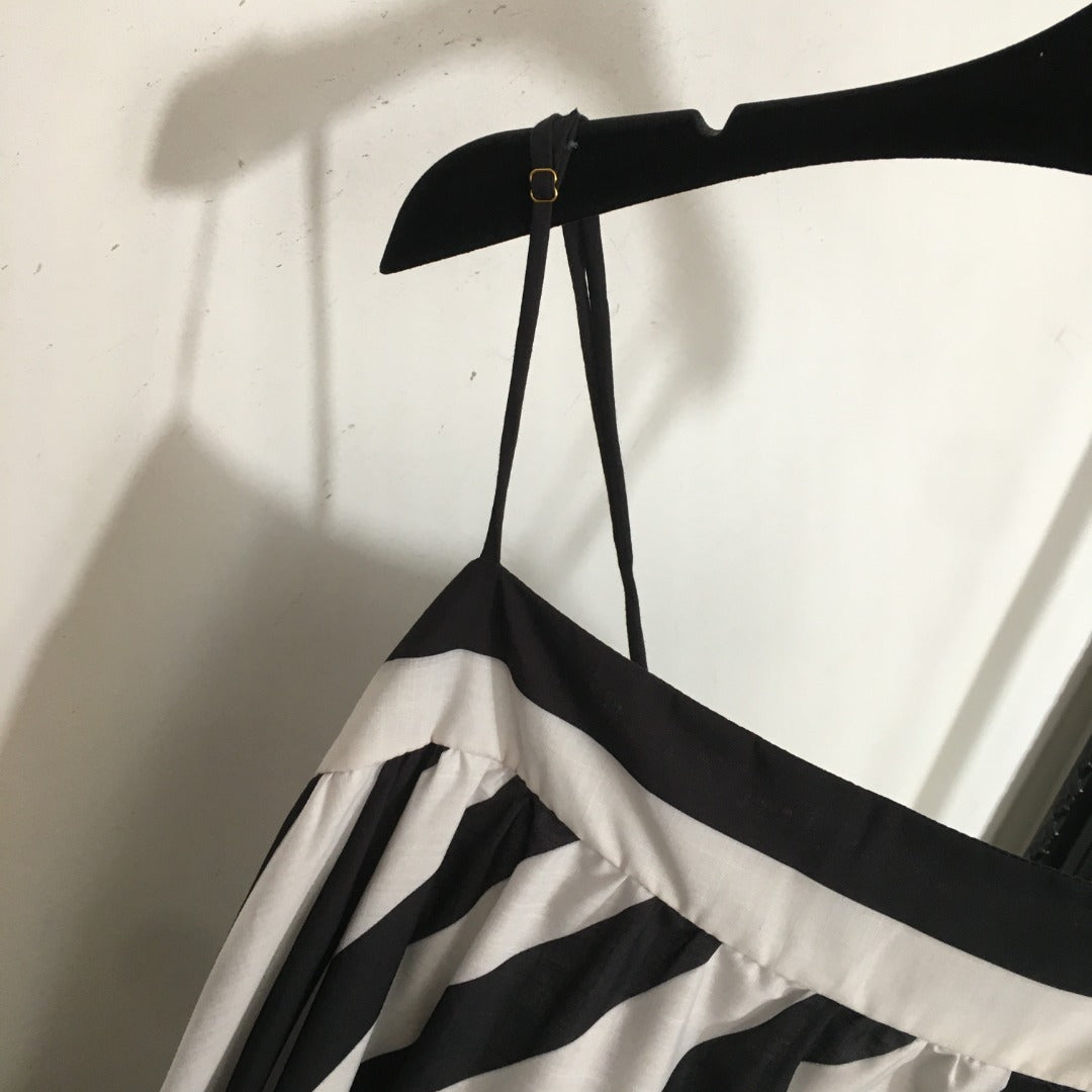 ZIM* Colorblock Twill Slip Dress