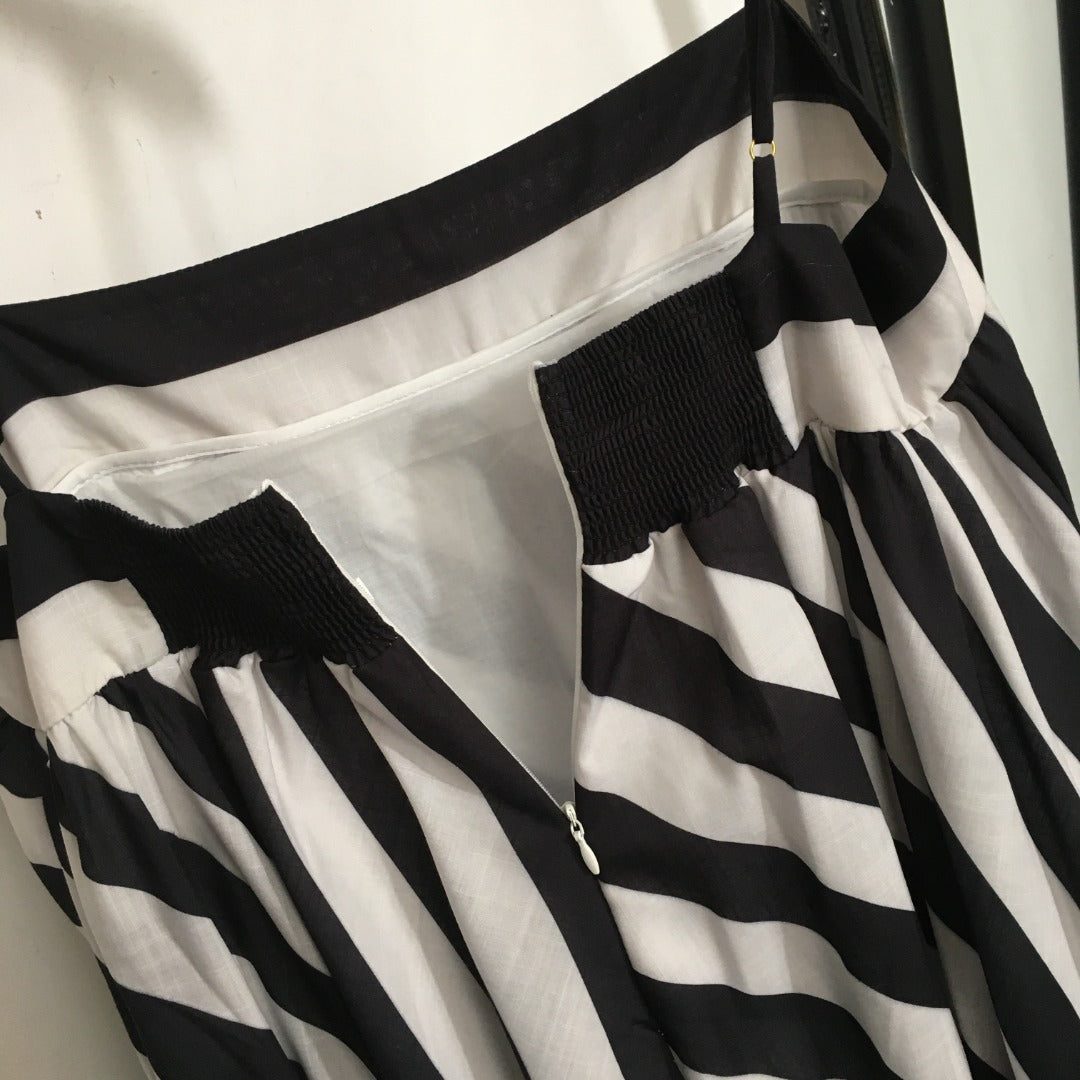 ZIM* Colorblock Twill Slip Dress