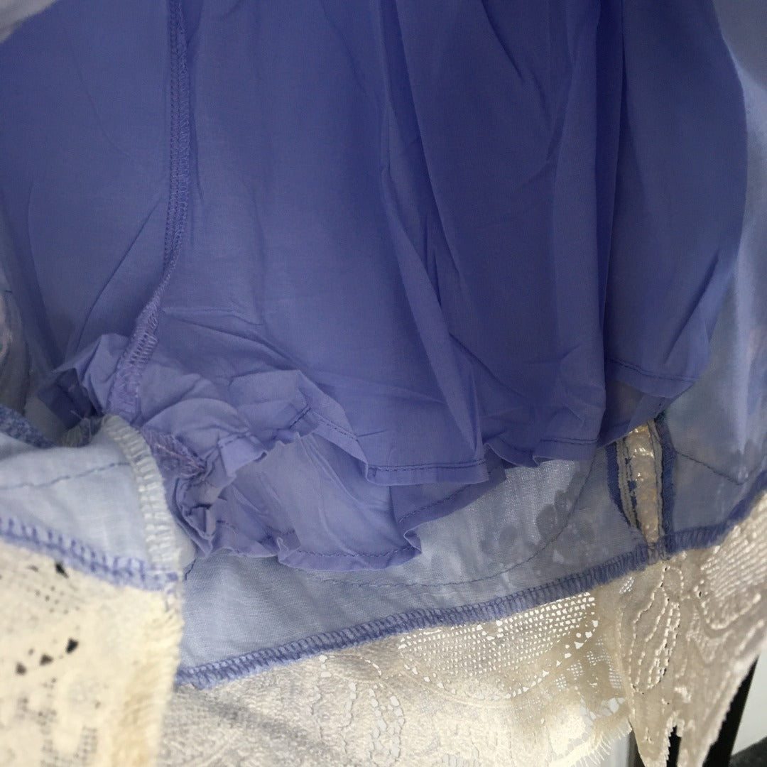 ZIM* Lace Panel Long Sleeve Shirt + Shorts Dress