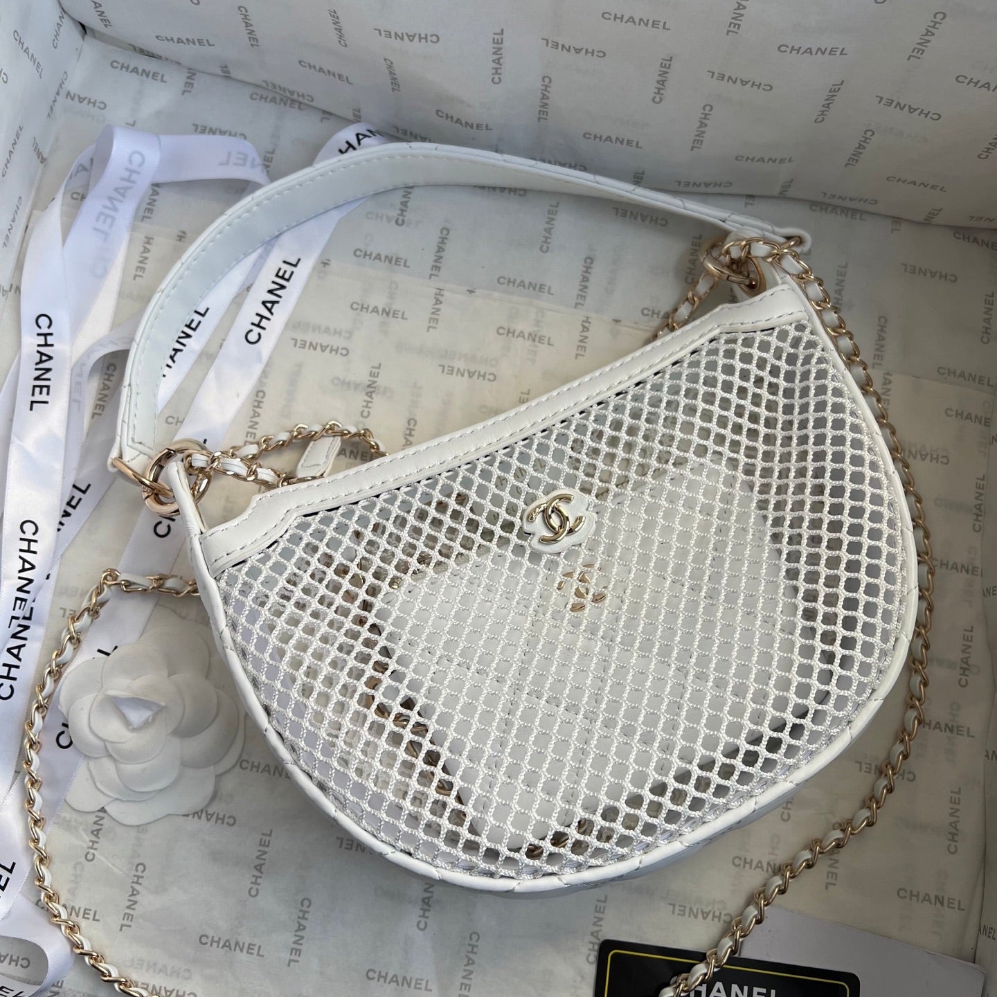 CHAN* 25SS Fishnet Mesh Bag