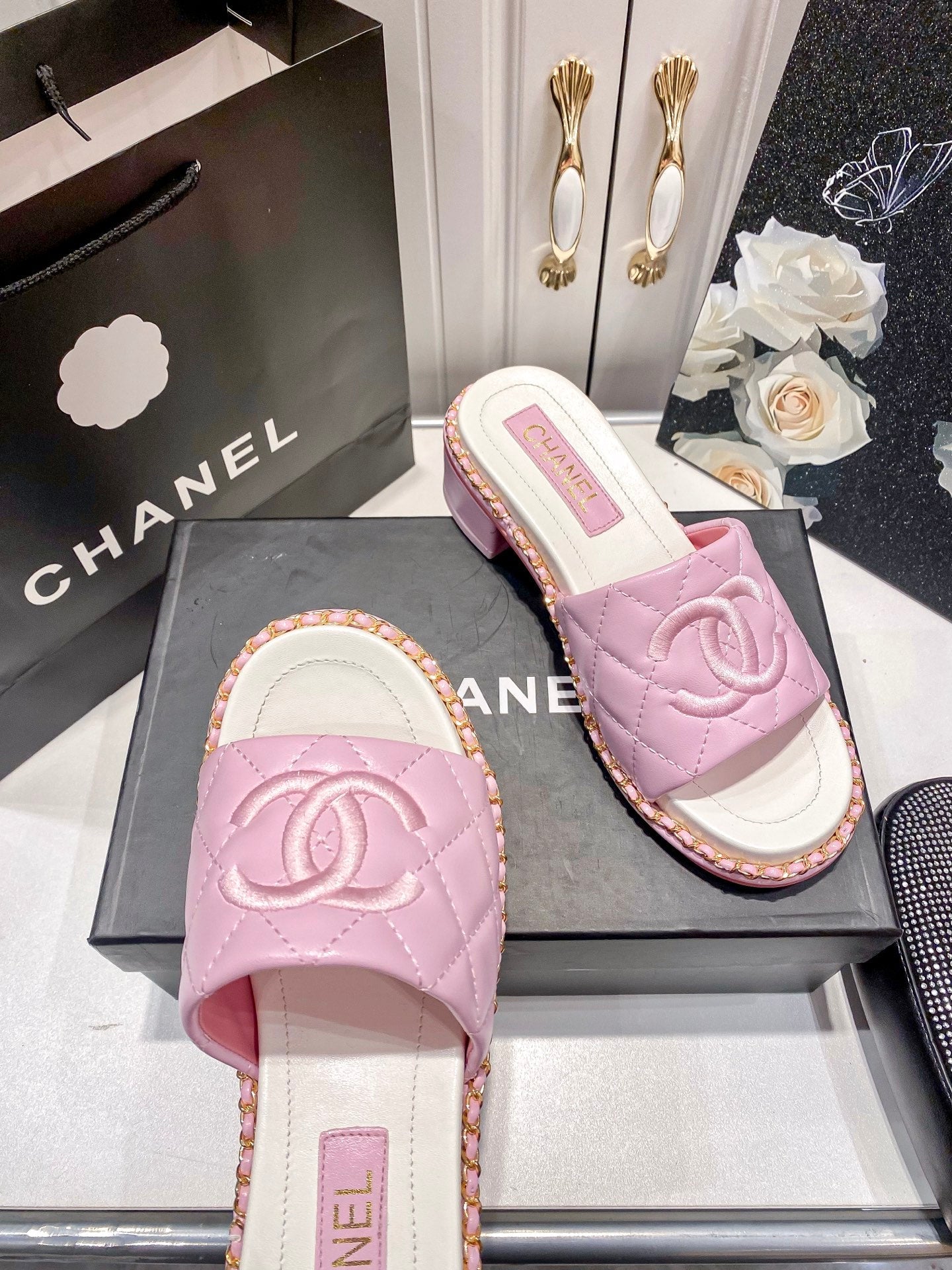 CHNA* 25 Platform High Heel Slippers