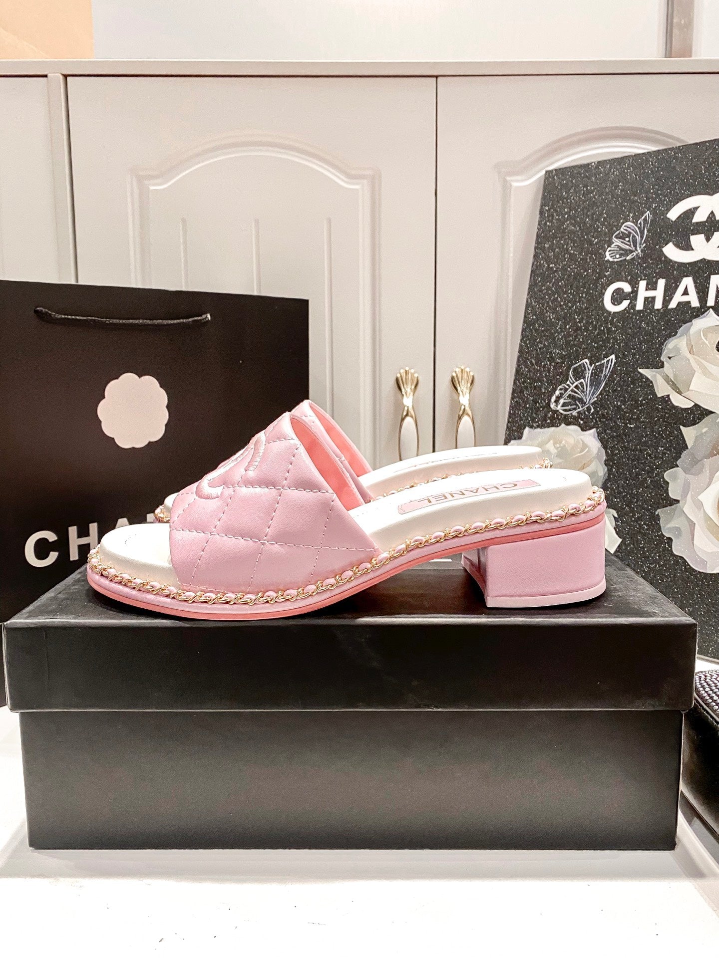 CHNA* 25 Platform High Heel Slippers