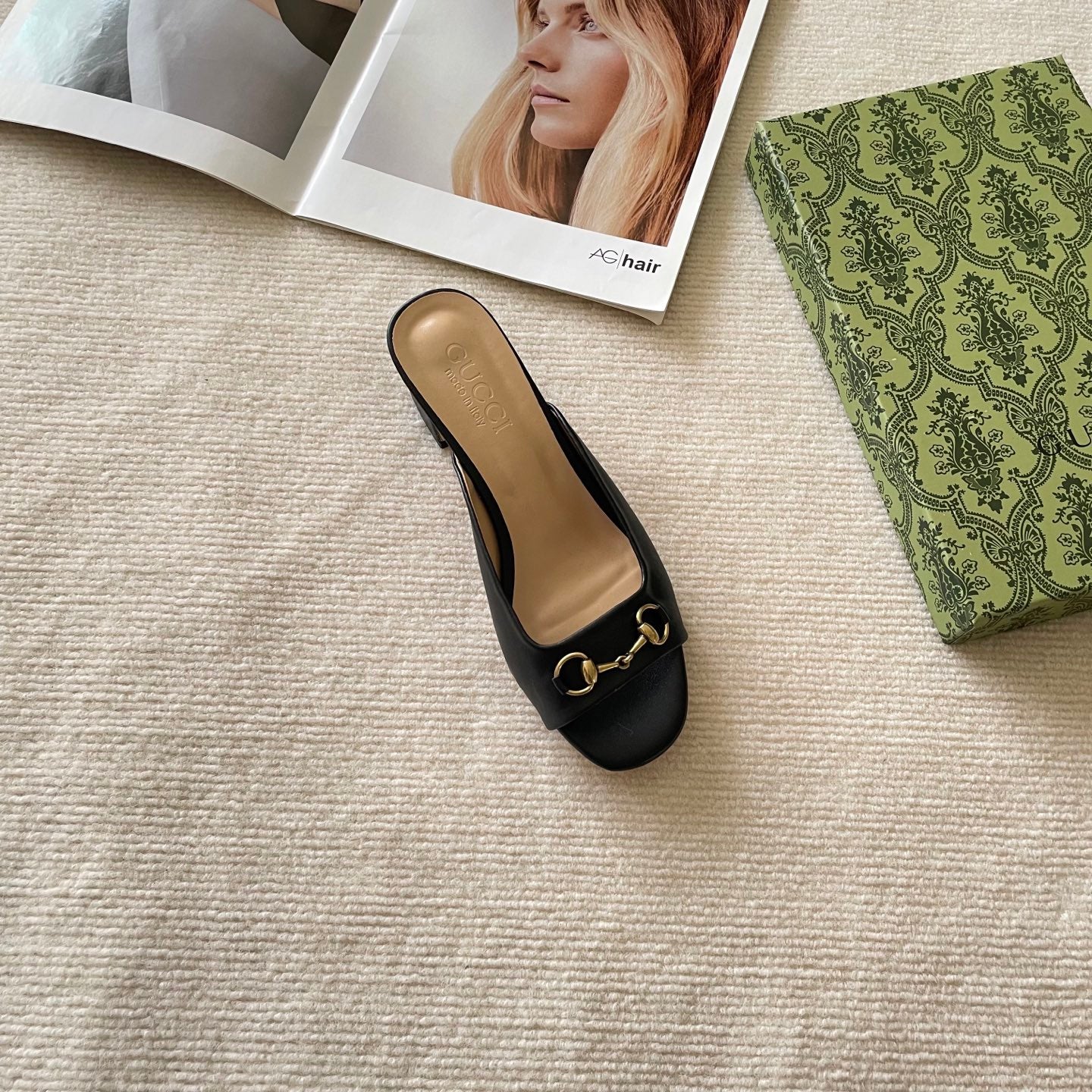 GU* 25 Double G Block Heel Sandals