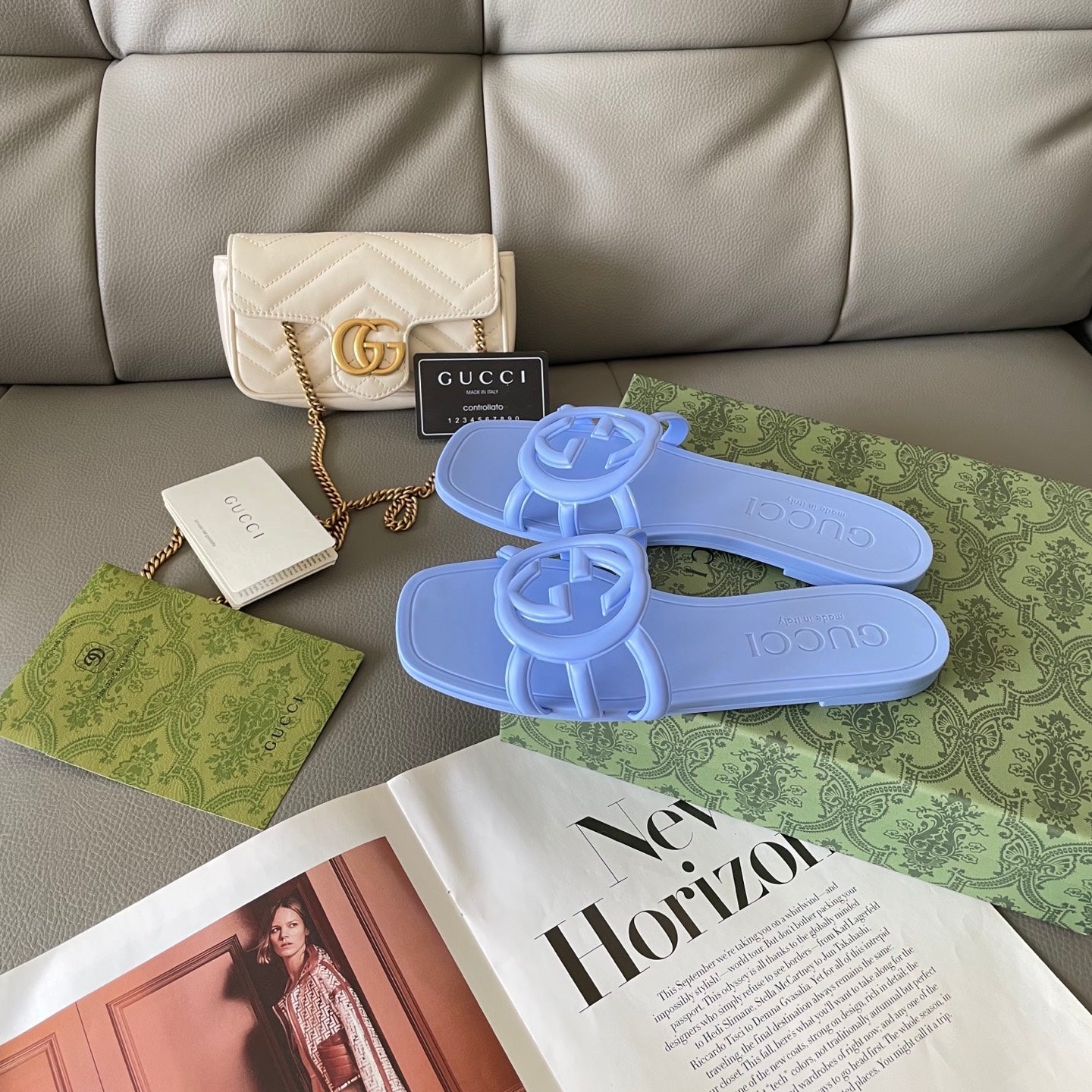 Carved beach slippers