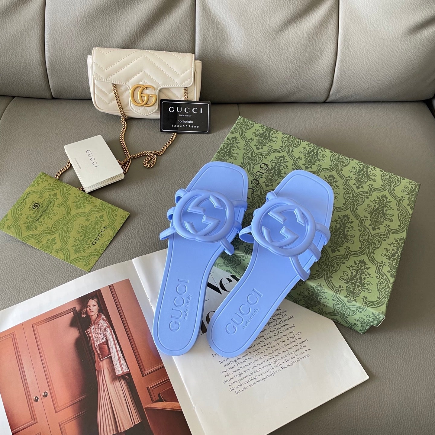 Carved beach slippers