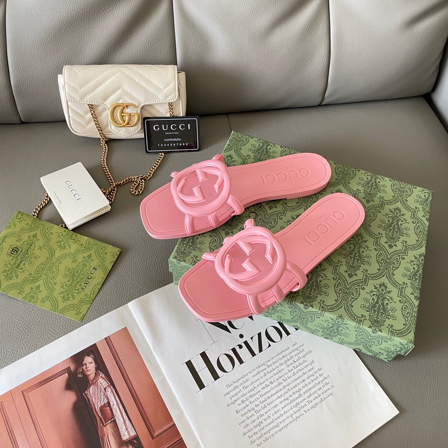 Carved beach slippers