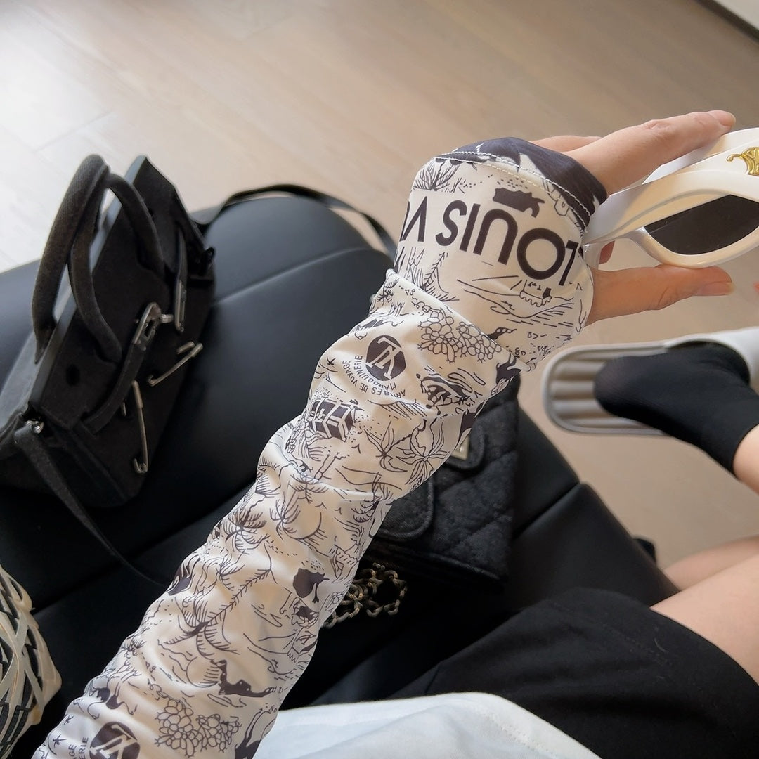 LOU* 25SS high elastic ice silk sleeves