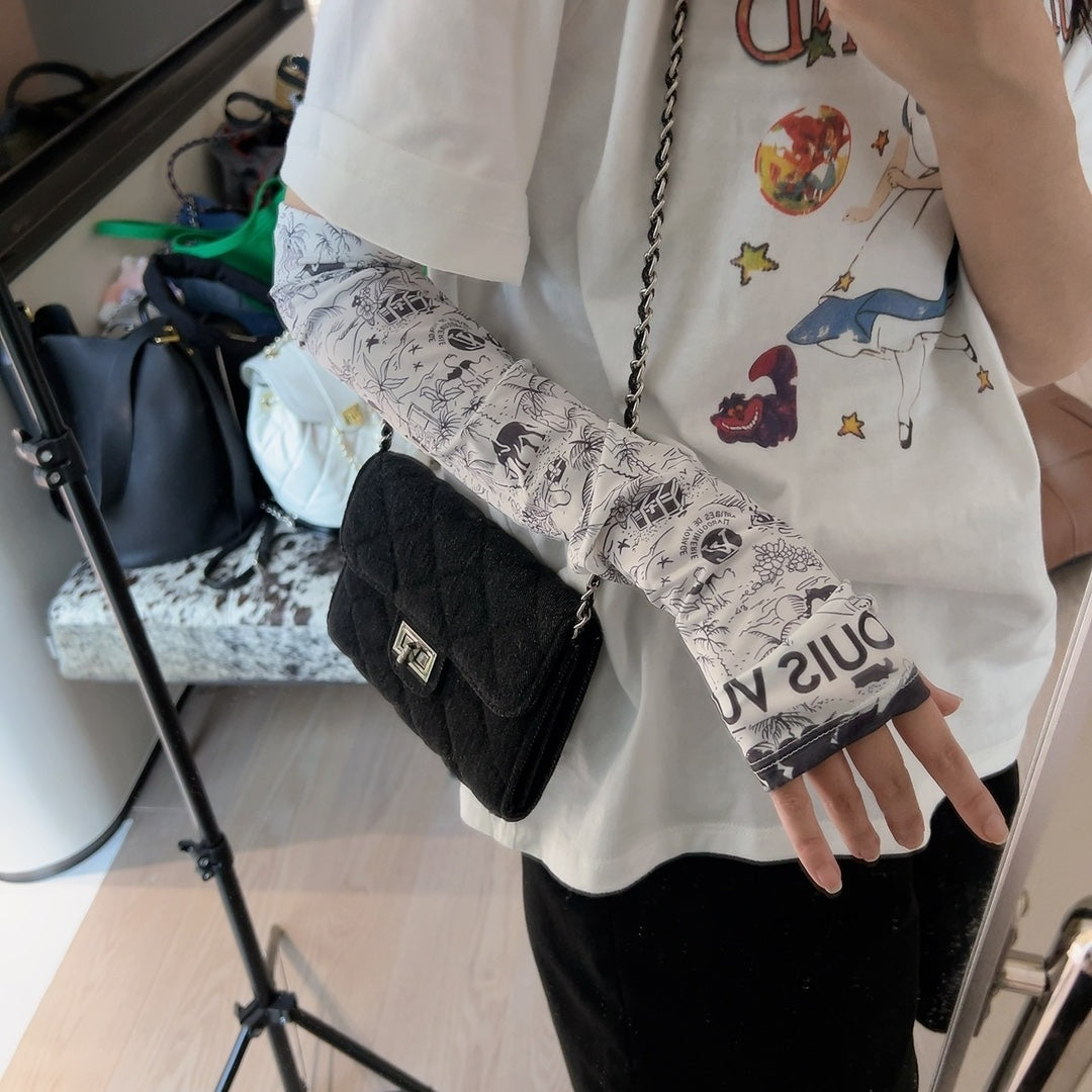 LOU* 25SS high elastic ice silk sleeves